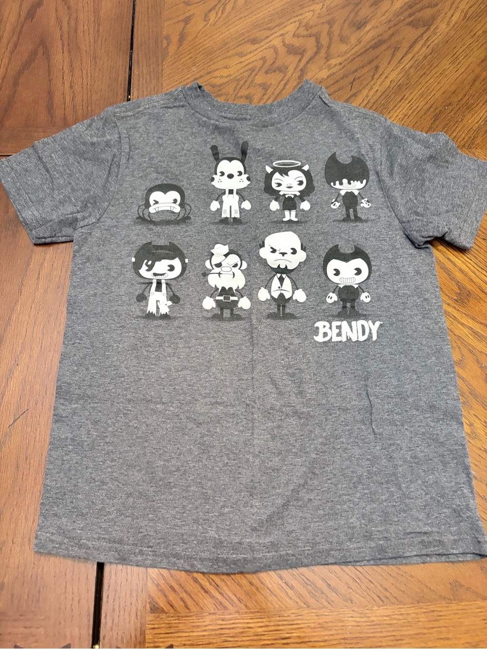 MAD Engine Gray Kids Bendy Character Graphic Tee
